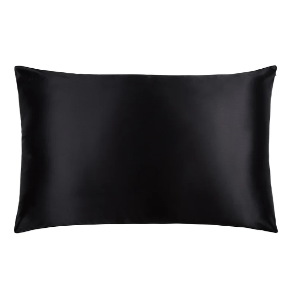 Aurica Yastık Kılıfı - Siyah, %100 Dut İpeği