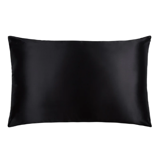 Aurica Yastık Kılıfı - Siyah, %100 Dut İpeği