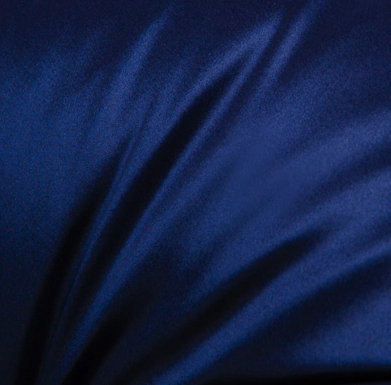 Aurica Yastık Kılıfı - Lacivert, %100 Dut İpeği