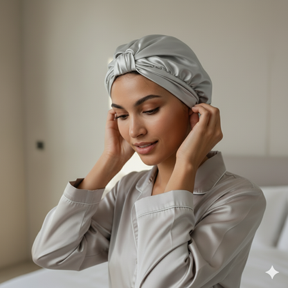 Aurica Bone - Gri KLASİK, %100 Saf Dut İpeği