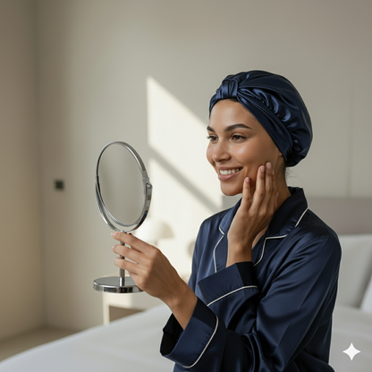 Aurica Bone - Lacivert KLASİK, %100 Saf Dut İpeği