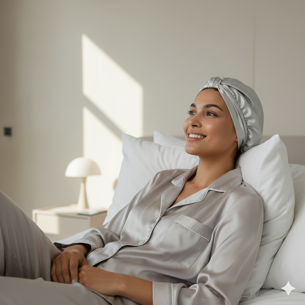 Aurica Bone - Gri KLASİK, %100 Saf Dut İpeği