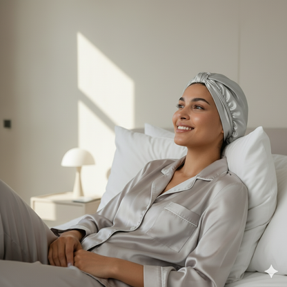 Aurica Bone - Gri KLASİK, %100 Saf Dut İpeği