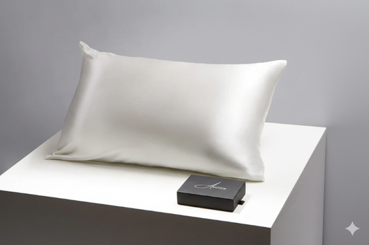 Aurica Yastık Kılıfı - Beyaz, %100 Dut İpeği