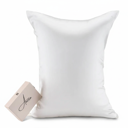 Aurica Yastık Kılıfı - Beyaz, %100 Dut İpeği