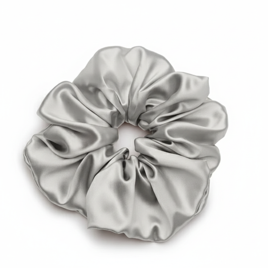 Aurica Toka - Gri Büyük Model %100 Saf Dut İpeği