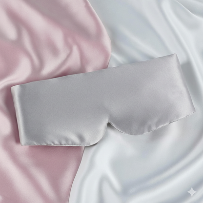 Aurica Göz Bandı- Gri Büyük Boy, %100 Saf Dut İpeği