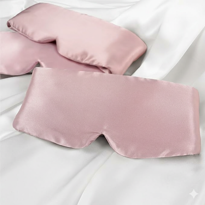 Aurica Göz Bandı- Pembe Büyük Boy, %100 Saf Dut İpeği