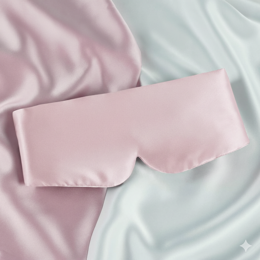 Aurica Göz Bandı- Pembe Büyük Boy, %100 Saf Dut İpeği