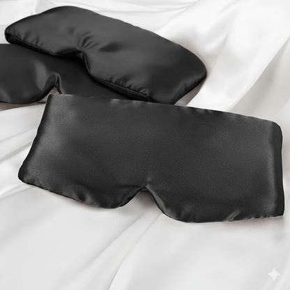 Aurica Göz Bandı- Siyah Büyük Boy, %100 Saf Dut İpeği